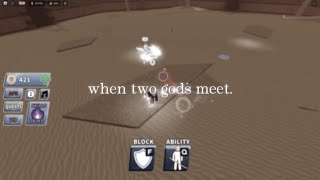 when two gods meet. (blade ball)