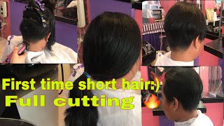 PIXIE HAIRCUT - Long hair to short / Paano gumupit nang pixie cut step by step