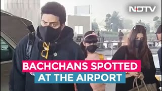 Aishwarya-Abhishek And Aaradhya Bachchan Spotted At Mumbai Airport