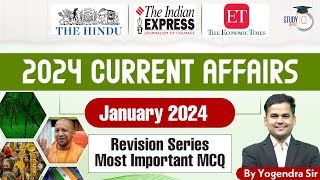 Current Affairs 2024 | January Month Current Affairs 2024 for UPPCS \u0026 RO ARO Exams | By Yogendra Sir