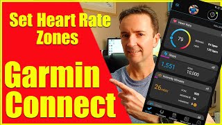 Setting Heart Rate Zones in Garmin Connect App