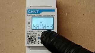 Proper configuration of Chint 1-phase smart meter to work with Growatt MIC inverter (modbus addr 3)