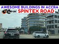 Awesome Buildings at Spintex via Tetteh Quarshie Interchange in Greater Accra, Ghana.