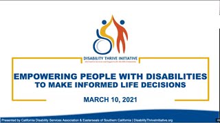 Empowering People with Disabilities to Make Informed Life Decisions