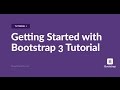 Tutorial 1: Getting Started with Bootstrap 3