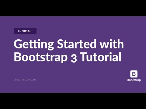 Tutorial 1: Getting Started With Bootstrap 3 - YouTube