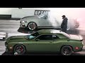 mustang mach1 vs redeye hellcat challenger drag racing