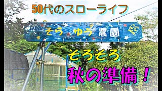 【家庭菜園】そろそろ、秋の準備～！50代のスローライフ、猫と自由人