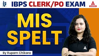 IBPS Clerk/PO 2023 | Misspelt Words | IBPS Clerk \u0026 PO English Preparation | By Rupam Chikara