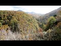 青森県　城ヶ倉渓谷から八甲田山・岩木山の展望と紅葉