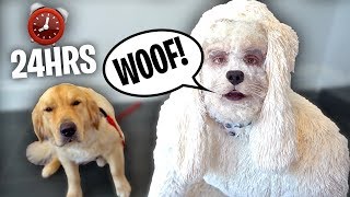 TRANSFORMING INTO A DOG FOR A DAY!! (24 hr challenge)