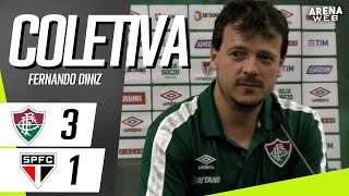 COLETIVA FERNANDO DINIZ | AO VIVO | Fluminense 3 x 1 São Paulo - Brasileirão 2022