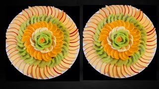 Unique Fruits Art (🍇🍎🥝🍌🍊🏵) Salad Decoration Ideas | Fruits Carving & Garnishes #cookwithkanchanray