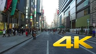 Walking around Ginza - Tokyo - 銀座 - 4K Ultra HD