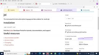 05 - Validating input fields using Joi in Node and Express.JS
