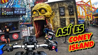 RODAMOS HASTA CONEY ISLAND EN LA YAMAHA MT09 🧟‍♂️🏍