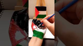 رسم علم فلسطين على اليد ❤ #فلسطين #اكسبلور #رسم #palestine #draw #drawing #shortvideo