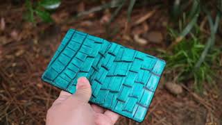 Turkey Blue Patina Card Wallet