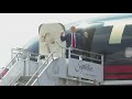 Former President Donald Trump arrives in Atlanta for fundraiser event