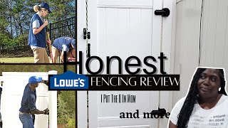 PRIVACY FENCE INSTALLATION WITH LOWES | HONEST REVIEW | ALL THINGS YOUTUBE COLLAB