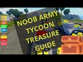 NOOB ARMY TYCOON, HOW TO FIND ALL THE TREASURES!