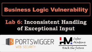 Business Logic 6 | Inconsistent Handling of Exceptional Input #portswigger