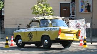 Handbrake parking trick with my Trabant