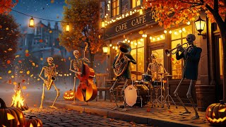 🎃 Spooky Autumn Café ☕ Smooth Halloween Jazz & Cozy Bossa Nights