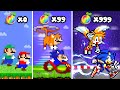 Super Mario Bros. but Every Seed Make Sonic Evolute to Hyper Sonic and Tails | GOD Mario