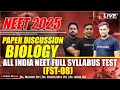 NEET 2025 | BIOLOGY PAPER DISCUSSION | All India FULL Syllabus Test (FST-08) | NEW LIGHT NEET