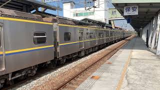 3151次經由屏東線開往潮州的微笑號EMU800型車號829/830區間車進出保安站