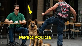 Motociclista patea al perro guía de un ciego sin saber que era un perro policía… y lo lamenta