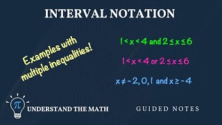 Interval Notation with Multiple Inequalities | Step-by-Step Examples