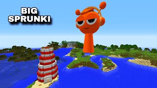 SURVIVING FROM BIG ORANGE OREN SPRUNKI in Minecraft - Gameplay - Coffin Meme