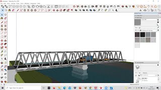 Tutorial Jembatan Rangka menggunakan aplikasi sketchup 2020