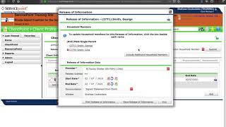 Adding a Release of Information