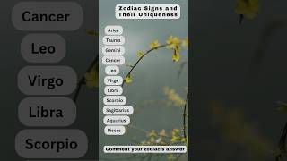 Zodiac Sign And Their Uniqueness