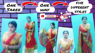 How to wear saree perfectly | చీర కట్టు విధానం | Getup Actor Naaniee | Saree Draping