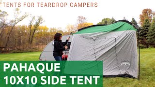 Tents for Teardrop Campers: Pahaque 10x10 Side Tent