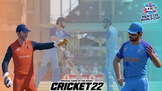 India vs Netherland T20 world cup 2022 | Ind vs Ned Live at SCG | Cricket 22 Gameplay