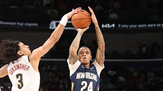 Jordan Hawkins Highlights vs. Denver Nuggets 12/22/24 | New Orleans Pelicans