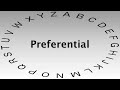 sat vocabulary words and definitions — preferential