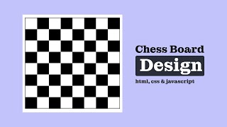 Chess Board Design Using Html, Css and Javascript