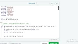 Electronics Shop | hackerrank solution