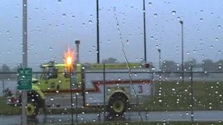 Syracuse Fire ARFF Company In The Rain