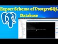 10 Export Schema of PostgreSQL Database