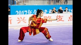 女子劈挂拳 第四名 广西队 韦欧议尹 8.53分 wei o yi yin guang xi