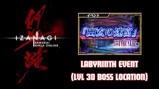 IZANAGI ONLINE JP // イザナギオンライン - LABYRINTH EVENT (LVL 30 BOSS LOCATION)