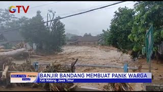 Hujan Deras, Sejumlah Wilayah di Malang Terendam Banjir Bandang #BuletiniNewsPagi 18/10