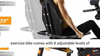 JEEKEE Recumbent Exercise Bike for Adults Seniors - Indoor Magnetic Cycling Fitness Equipment